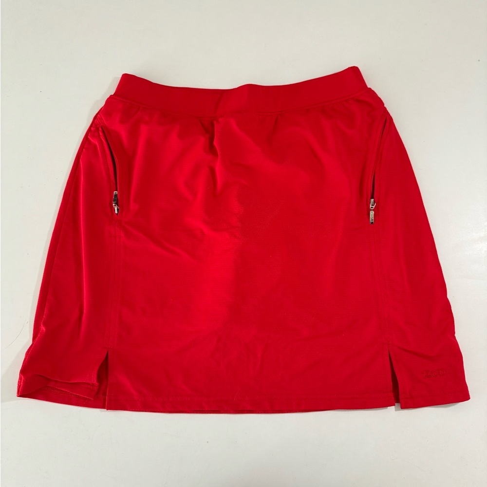 Izod red golf skort with pockets